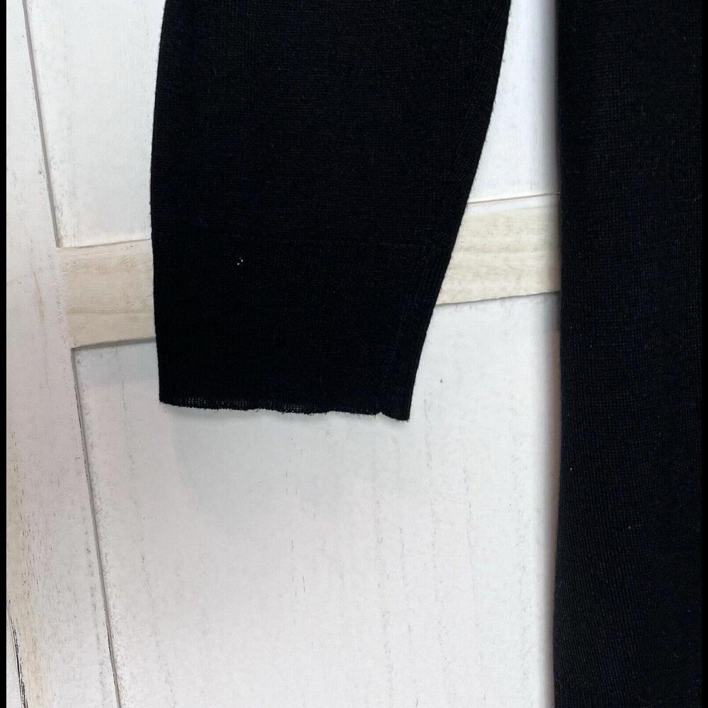 Zara Knit Sweater Womens Size Medium Black Off The Shoulder Long Tunic - Picture 2 of 9